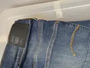Vorschaubild 4 von Kinder Destroyed Jeans Hose Blau Gr. 164 L30 Baumwolle