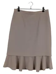 Vorschaubild 1 von Volantrock Damen Gr. 36/S Beige Elegant Midirock