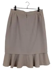 Vorschaubild 2 von Volantrock Damen Gr. 36/S Beige Elegant Midirock