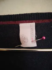 Vorschaubild 5 von Damen Pullover V-Ausschnitt Blau Gr. 42/XL Baumwolle Basic