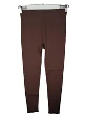 Vorschaubild 1 von Damen Leggings Braun Rippstrick High-Waist Sportleggings Größe S