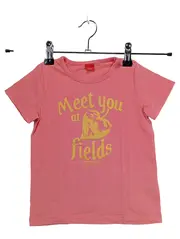 Vorschaubild 1 von Mädchen T-Shirt Gr. 104/110 Rosa Erdbeere Glitzer Baumwolle