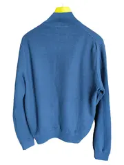 Vorschaubild 2 von Herren Strickjacke Blau Gr. 50/L Baumwolle