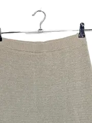 Vorschaubild 2 von Damen Strickkleid Gr. 36/S Beige Basic Uni Minikleid 82cm