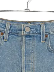 Vorschaubild 2 von Damen Jeans Shorts W28/36 S Blau Casual High Waist Fransen