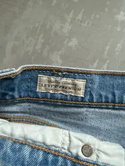 Vorschaubild 5 von Damen Jeans Shorts W28/36 S Blau Casual High Waist Fransen