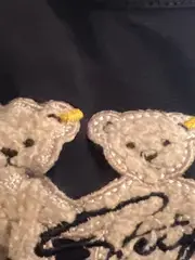 Vorschaubild 4 von Kinder Langarmshirt Blau Gr. 68 mit Teddybär Applikation Casual