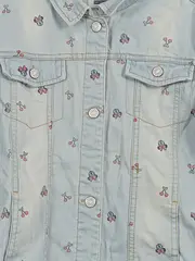 Vorschaubild 2 von Minnie Mouse Jeansjacke Mädchen Gr. 140 Hellblau Kirschen