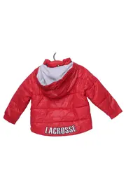 Vorschaubild 2 von Kinder Steppjacke Gr. 74 Rot mit Kapuze