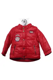 Vorschaubild 1 von Kinder Steppjacke Gr. 74 Rot mit Kapuze