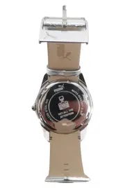 Vorschaubild 2 von Armbanduhr Herren Silber Edelstahl Leder Sportlich Elegant 44mm