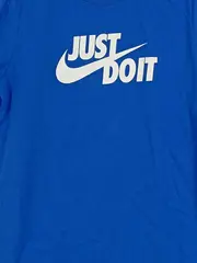 Vorschaubild 2 von Kinder T-Shirt Just Do It Logo Blau Gr. 128