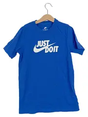Vorschaubild 1 von Kinder T-Shirt Just Do It Logo Blau Gr. 128