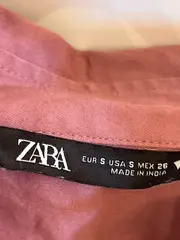 Vorschaubild 5 von Damen Hemdbluse Rosa Gr. 36/S Casual Langarm Uni