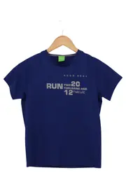 Vorschaubild 1 von Kinder T-Shirt Blau Gr. 52/XL Sportlich Casual Logo