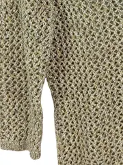 Vorschaubild 5 von Damen Strickpullover Gold Gr. 30-40 Modisch Lochmuster