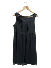 Vorschaubild 1 von Damen Festliches Kleid Gr. 42 XL Schwarz Elegant Ärmellos