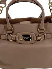 Vorschaubild 2 von Hamilton Henkeltasche Leder Beige Damen Handtasche Gold