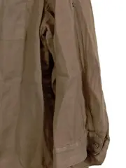 Vorschaubild 3 von Damen Hemdbluse Leinenoptik Braun Gr. 38/M Casual 3/4-Arm