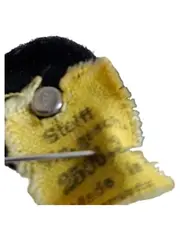 Vorschaubild 3 von Schaf Plüschtier Vintage Anhänger Weiß 10cm mit Knopf im Ohr