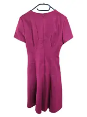 Vorschaubild 3 von Damen Businesskleid Gr. 38 Rot Elegant Kurzarm