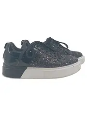 Vorschaubild 1 von Damen Sneaker low Gr. 41 Schwarz Glitzer Modisch Plateau Schuhe