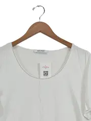 Vorschaubild 3 von Damen T-Shirt Basic Weiß Gr. 42/XL Kurzarm