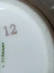 Vorschaubild 3 von Tasse Unterteller Porzellan Klassisch Blumenmuster Weiß 200ml