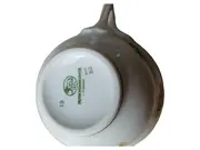 Vorschaubild 2 von Tasse Unterteller Porzellan Klassisch Blumenmuster Weiß 200ml