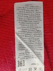 Vorschaubild 4 von Damen Pullover Gr. 42/L Rot Klassisch Casual Langarm Strukturmuster
