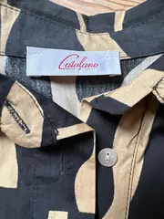 Vorschaubild 6 von Damen Blusenkleid Gr. 36/S Mehrfarbig Modern Baumwolle Muster