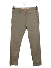Vorschaubild 1 von Orange Chino Herren Stoffhose Slim Fit W32 Beige Baumwolle
