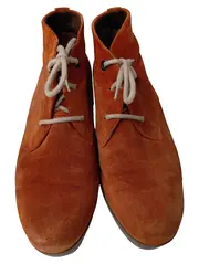 Vorschaubild 2 von Damen Stiefelette Gr. 38.5 Braun Wildleder Keilabsatz Schnürschuhe