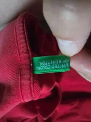 Vorschaubild 4 von Kinder Poloshirt Langarm Rot Gr. 134 Baumwolle Casual