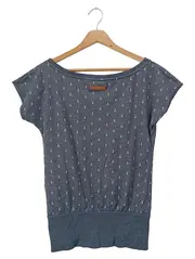 Vorschaubild 2 von Damen T-Shirt Blau Anker Maritim Gr. 36/S Casual Streetwear