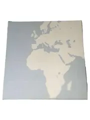 Vorschaubild 1 von Bild Landkarte Afrika Modern Blau 25x25 cm Wandbild Deko