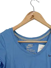 Vorschaubild 3 von Damen Sport Shirt Blau Gr. 34/XS Slim Fit V-Ausschnitt