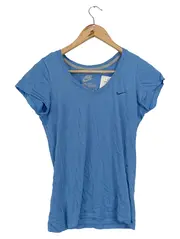 Vorschaubild 1 von Damen Sport Shirt Blau Gr. 34/XS Slim Fit V-Ausschnitt