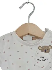 Vorschaubild 3 von Baby Set Langarmshirt Hose Koala I'm new here Gr. 56 Weiß