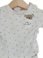 Vorschaubild 2 von Baby Set Langarmshirt Hose Koala I'm new here Gr. 56 Weiß