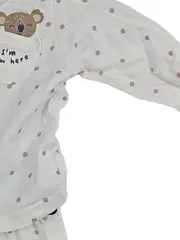 Vorschaubild 4 von Baby Set Langarmshirt Hose Koala I'm new here Gr. 56 Weiß