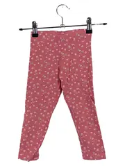Vorschaubild 1 von Mädchen Leggings Blumenmuster Rosa Gr. 98 2-3 Jahre Baumwolle