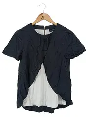 Vorschaubild 1 von Damen Bluse 36/S Schwarz Elegant Kurzarm