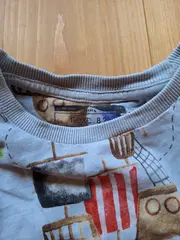 Vorschaubild 4 von Kinder T-Shirt Piraten Motiv Gr. 110 Blau Baumwolle