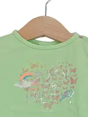 Vorschaubild 3 von Baby T-Shirt Mädchen Gr. 62 Grün Born to be Pretty