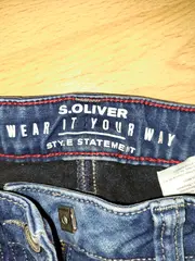 Vorschaubild 3 von Jeans Slim Fit Kinder Mädchen Gr. 146 Blau Denim Hose