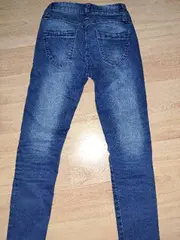 Vorschaubild 2 von Jeans Slim Fit Kinder Mädchen Gr. 146 Blau Denim Hose