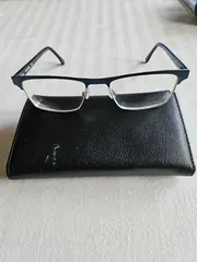 Vorschaubild 3 von Brillengestell L2198 Herren Blau Silber 55-18-145 Metall
