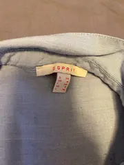 Vorschaubild 2 von Damen Bluse Langarm Hellblau Gr. 34/XS Casual Viskose