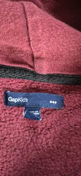 Vorschaubild 3 von Kids Kapuzenpullover Hoodie Gr. 152/XL Rot Reißverschluss Logo